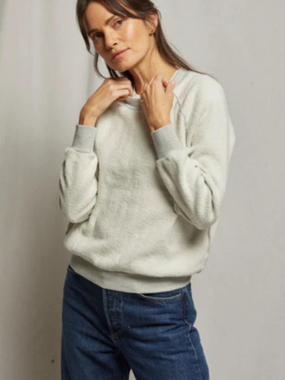 Ziggy Reverse Fleece Crew Neck Sweathshirt